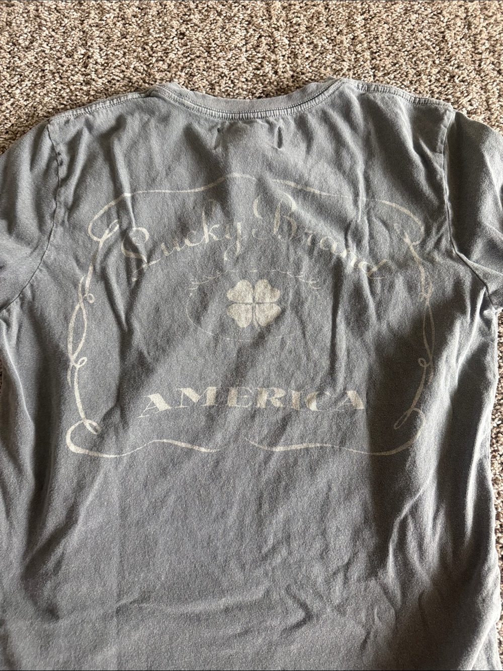 Budweiser Olive Green Graphic Tee with Gray Crew Tee - Casual Two-Pack - Picture 8 of 8
